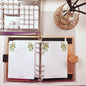 Heart Leaf Philodendron A6 Notepad, White