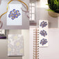 Blue Primula Vulgaris ‘Gold Laced’ Floral Primrose 3-Piece Bundle which includes A6 Notepad, Bookmark, and A5 Postcard