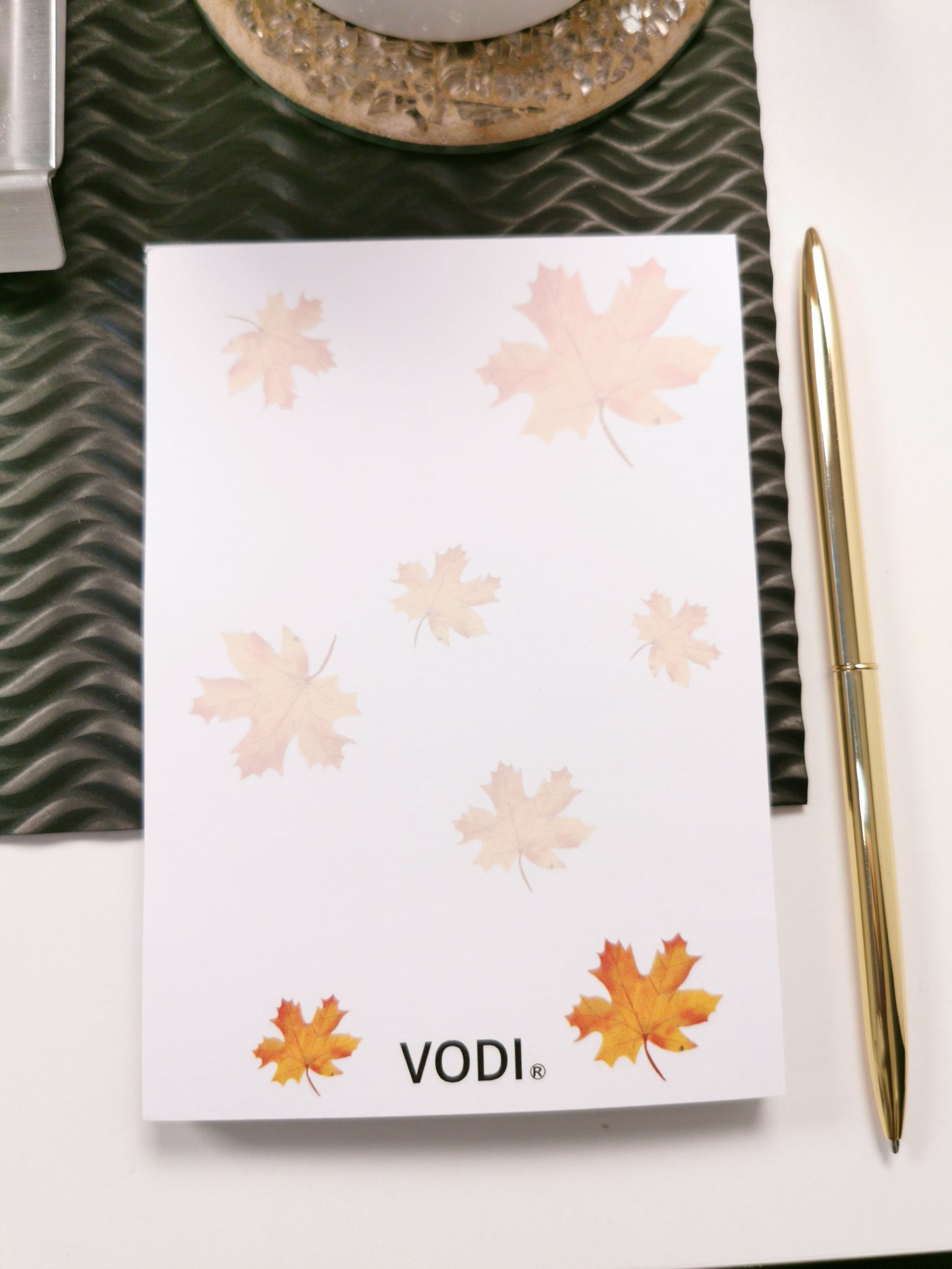 Autumn Maple Leaf Notepad, A6, 120gsm, Top Glue Binding