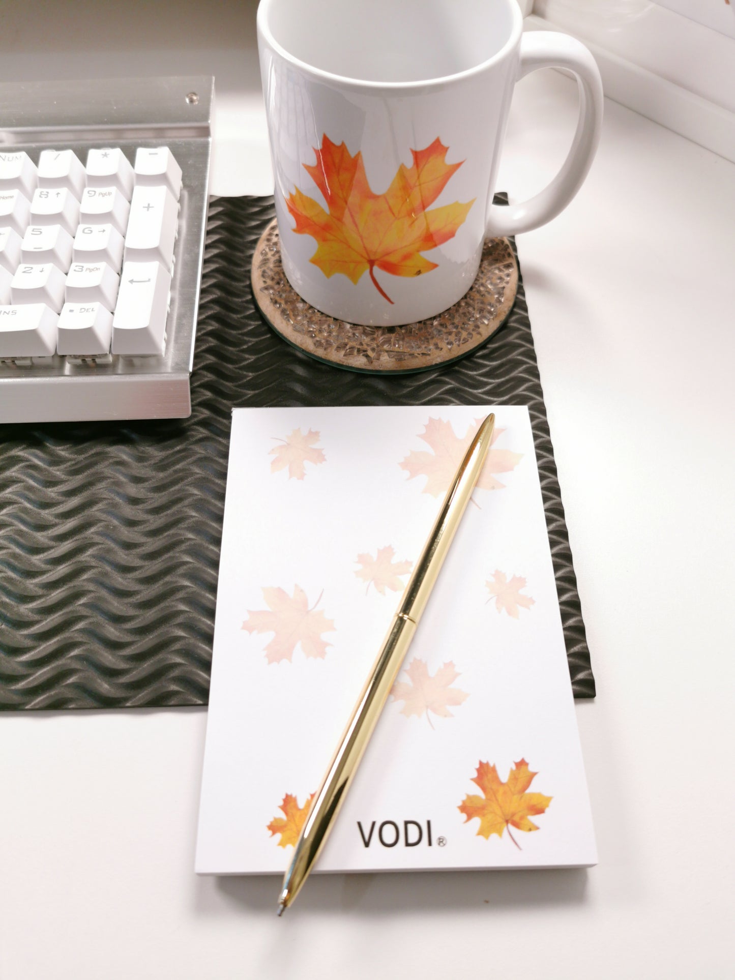 Autumn Maple Leaf Notepad, A6, 120gsm, Top Glue Binding