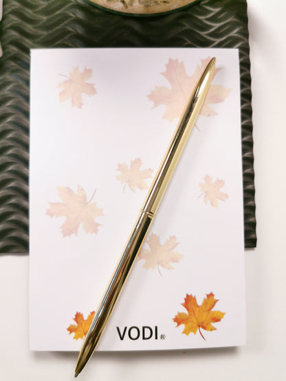 Autumn Maple Leaf Notepad, A6, 120gsm, Top Glue Binding